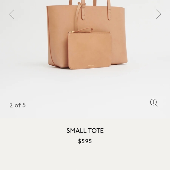 Mansur Gavriel Handbags - Mansur Gavriel Tan Tote with Pouch